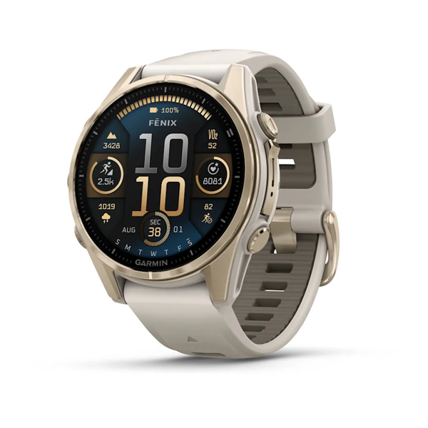 dong-ho-fenix-8-amoled--sapphire,-soft-gold-with-fog-gray/dark-sandstone-silicone-band,-43mm